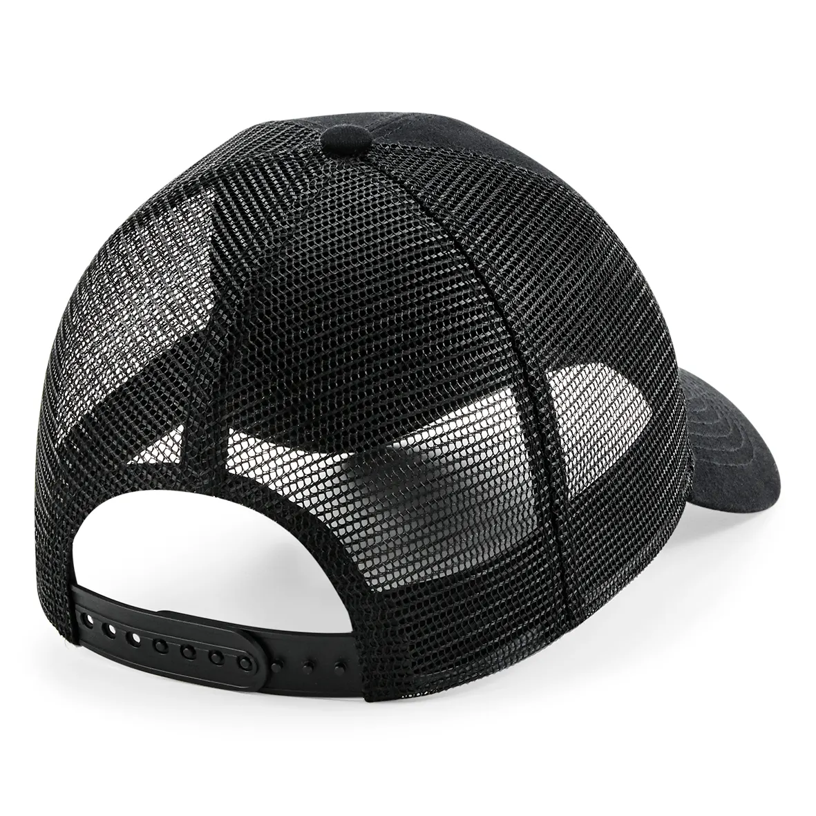 Gorra de rejilla con parche extraíble y ajustable en la parte trasera