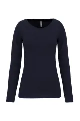 Camiseta con elastano manga larga mujer