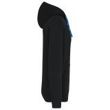 Sudadera capucha contrastada hombre