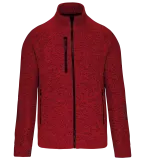 Chaqueta jaspeada con cremallera hombre