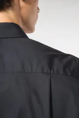 Camisa popelina manga corta hombre