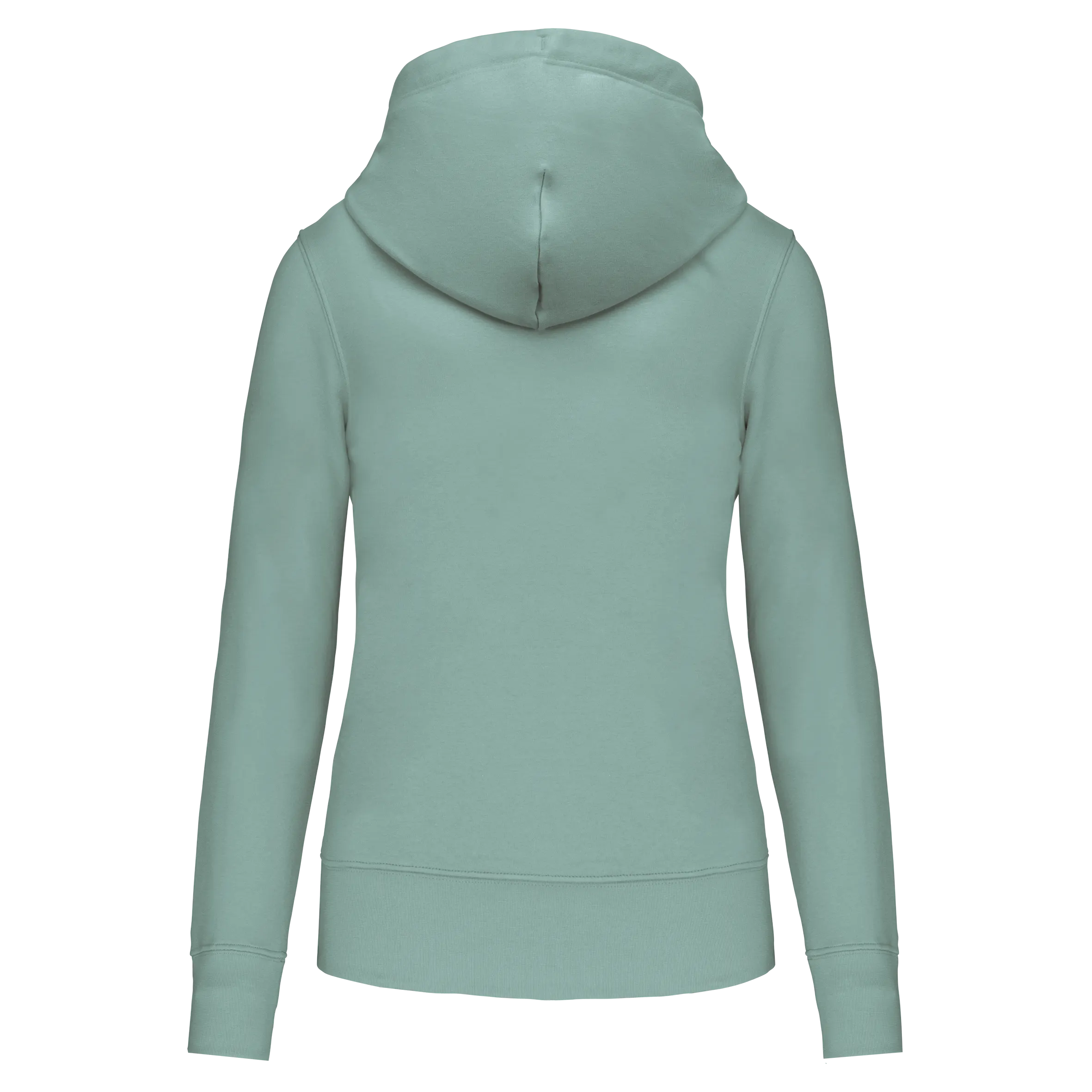 Sudadera con capucha y cremallera ecorresponsable mujer