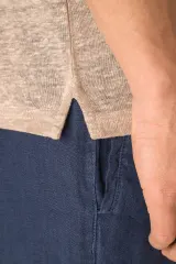 Polo de lino hombre