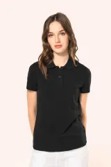 Polo Supima® manga corta mujer