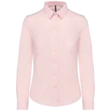 Camisa oxford manga larga mujer
