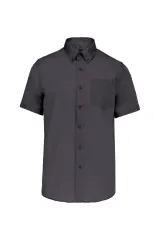 Camisa micro sarga no-plancha manga corta hombre