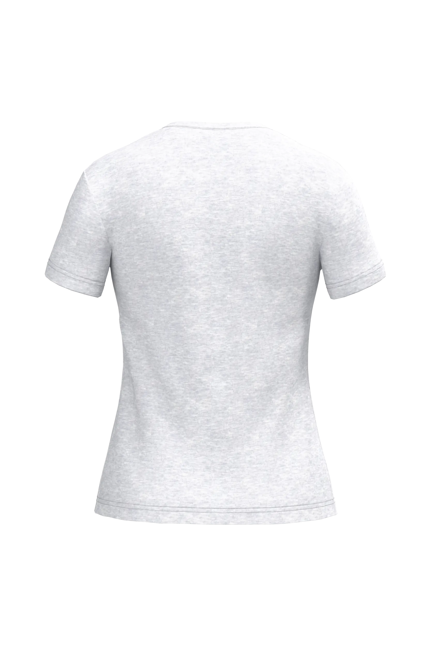 Camiseta de manga cota y cuello de pico mujer
