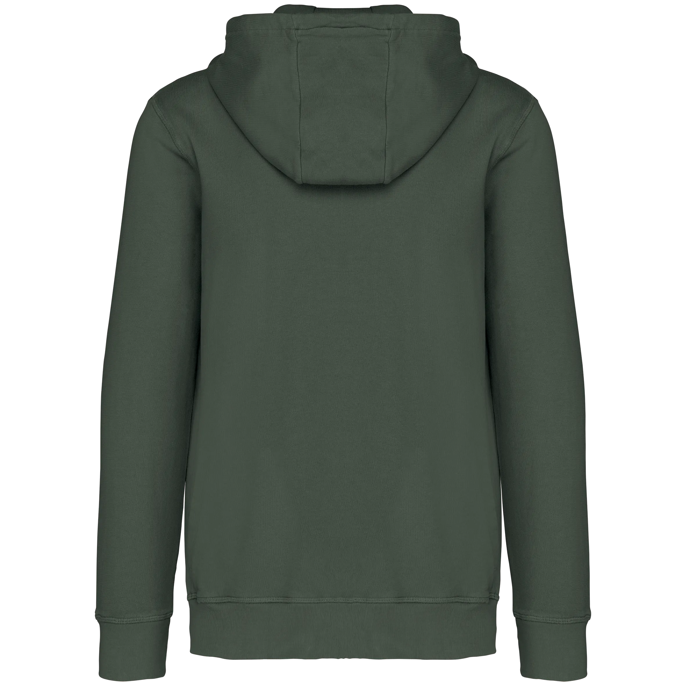Sudadera ecorresponsable con cremallera y capucha French Terry unisex