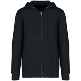 Sudadera ecorresponsable con cremallera y capucha French Terry unisex