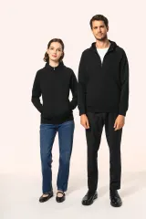 Chaqueta con cremallera y capucha mujer