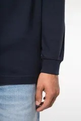 Polo piqué de manga larga de hombre