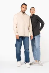 Camisa de algodón Nevada de manga larga para hombre