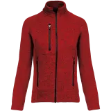 Chaqueta jaspeada con cremallera mujer