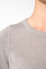 Jersey cuello redondo manga larga mujer