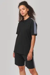 Polo de equipo bicolor unisex