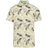 Camisa con estampado vegetal hombre