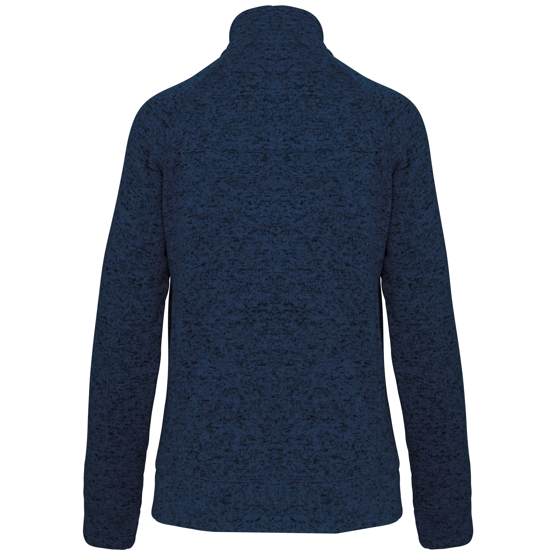Chaqueta jaspeada con cremallera mujer