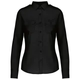 Camisa piloto manga larga mujer