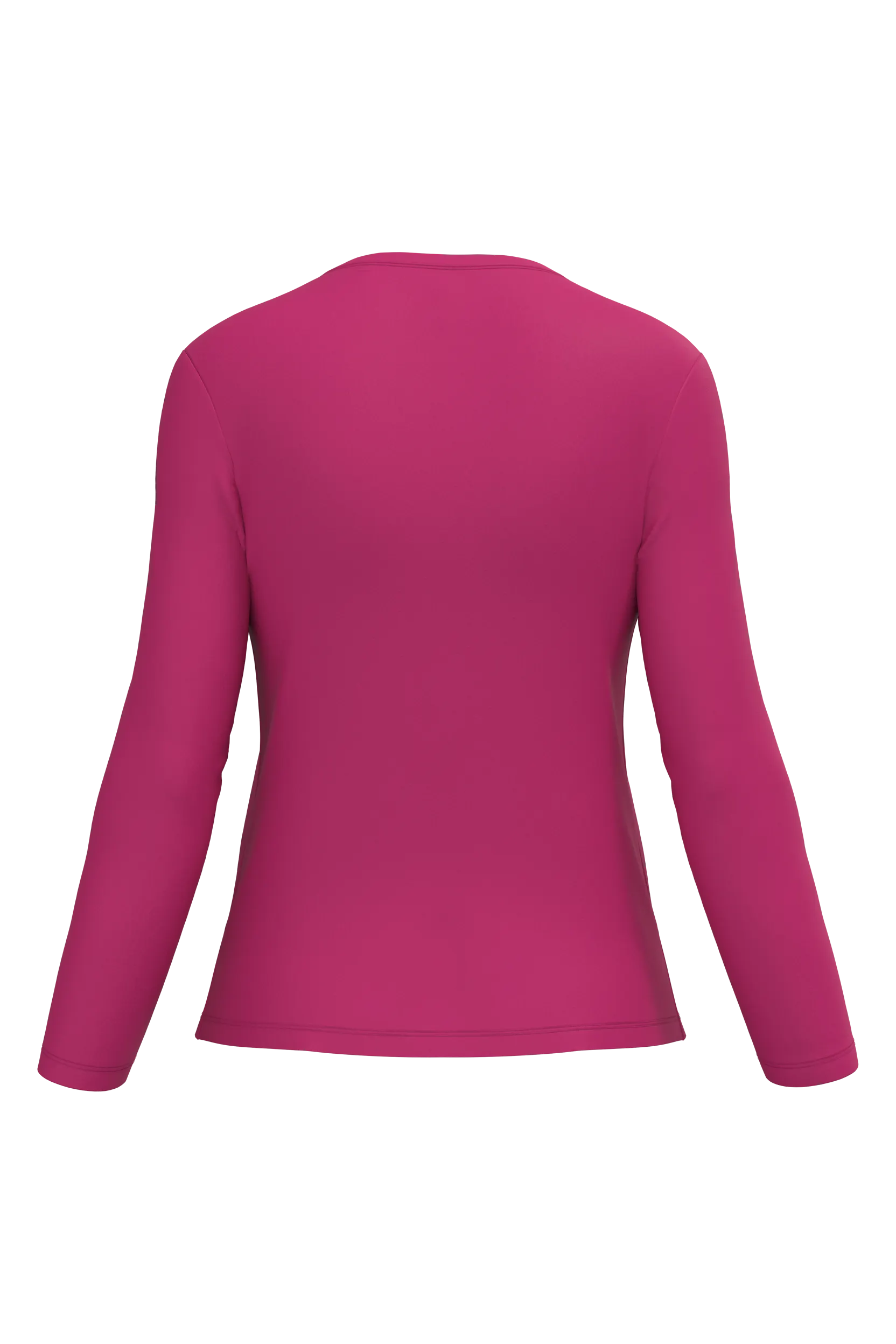 Camiseta manga larga y cuello redondo mujer