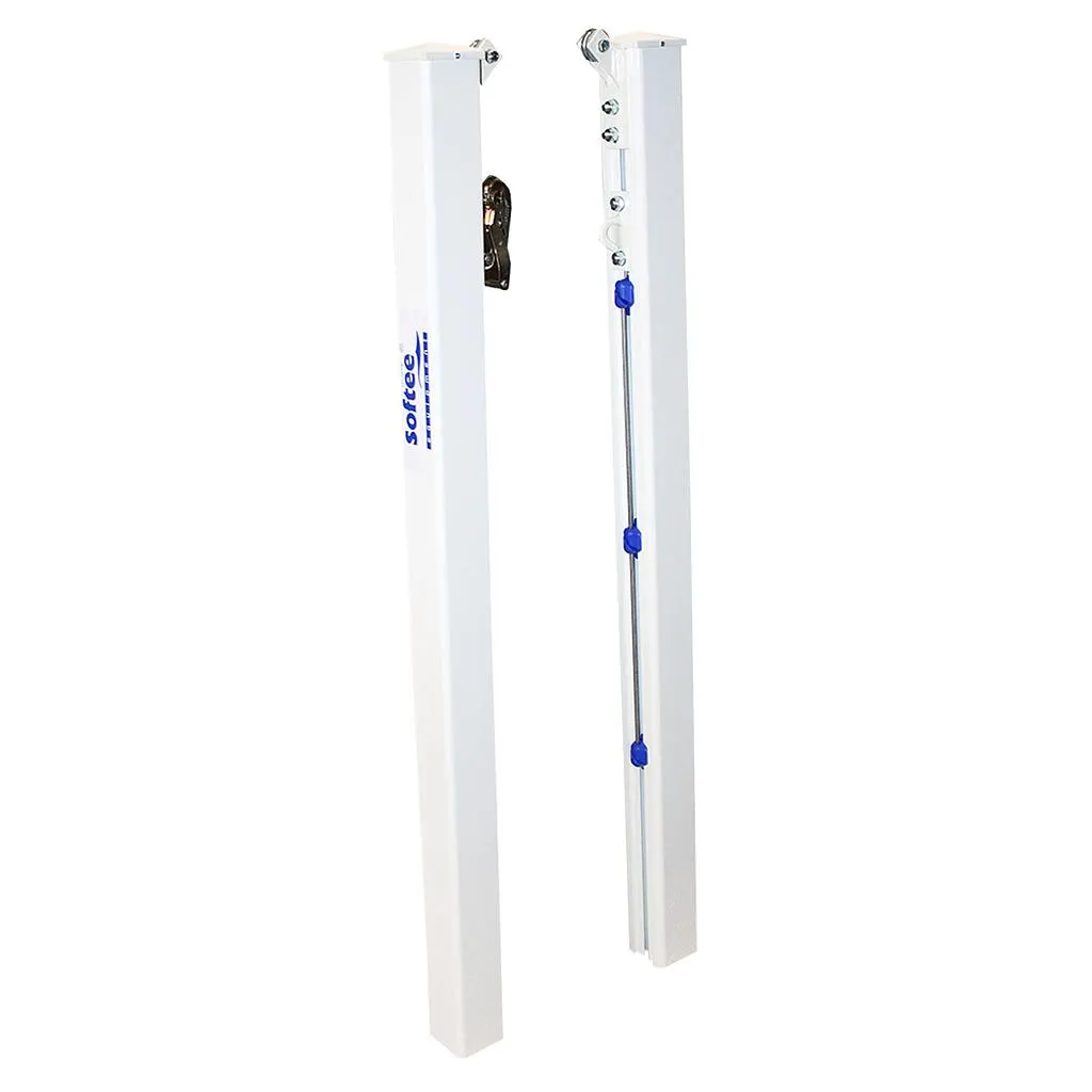 JUEGO POSTES PÁDEL ALUMINIO FIJOS SECCIÓN CUADRADA 80X80MM -