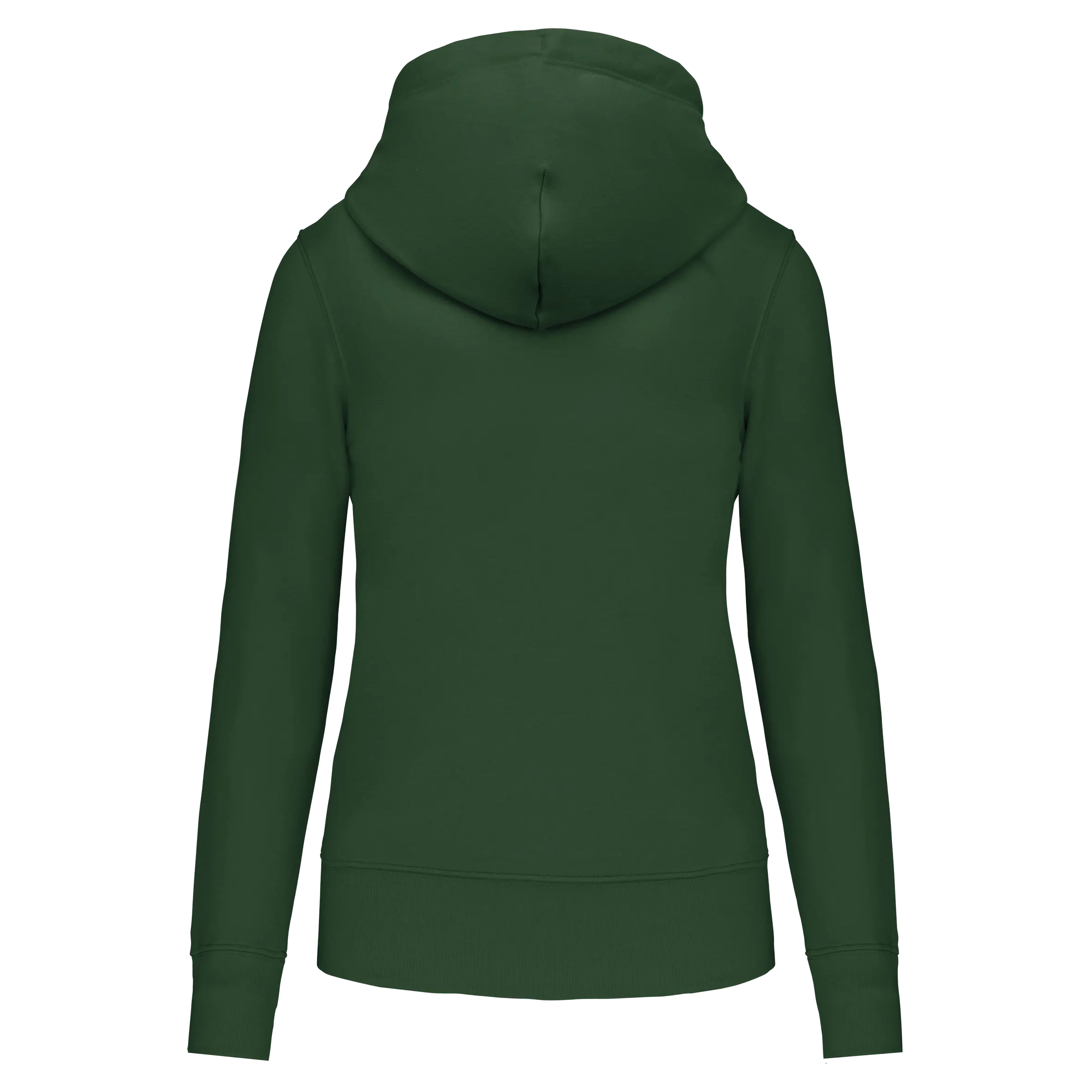 Sudadera con capucha y cremallera ecorresponsable mujer
