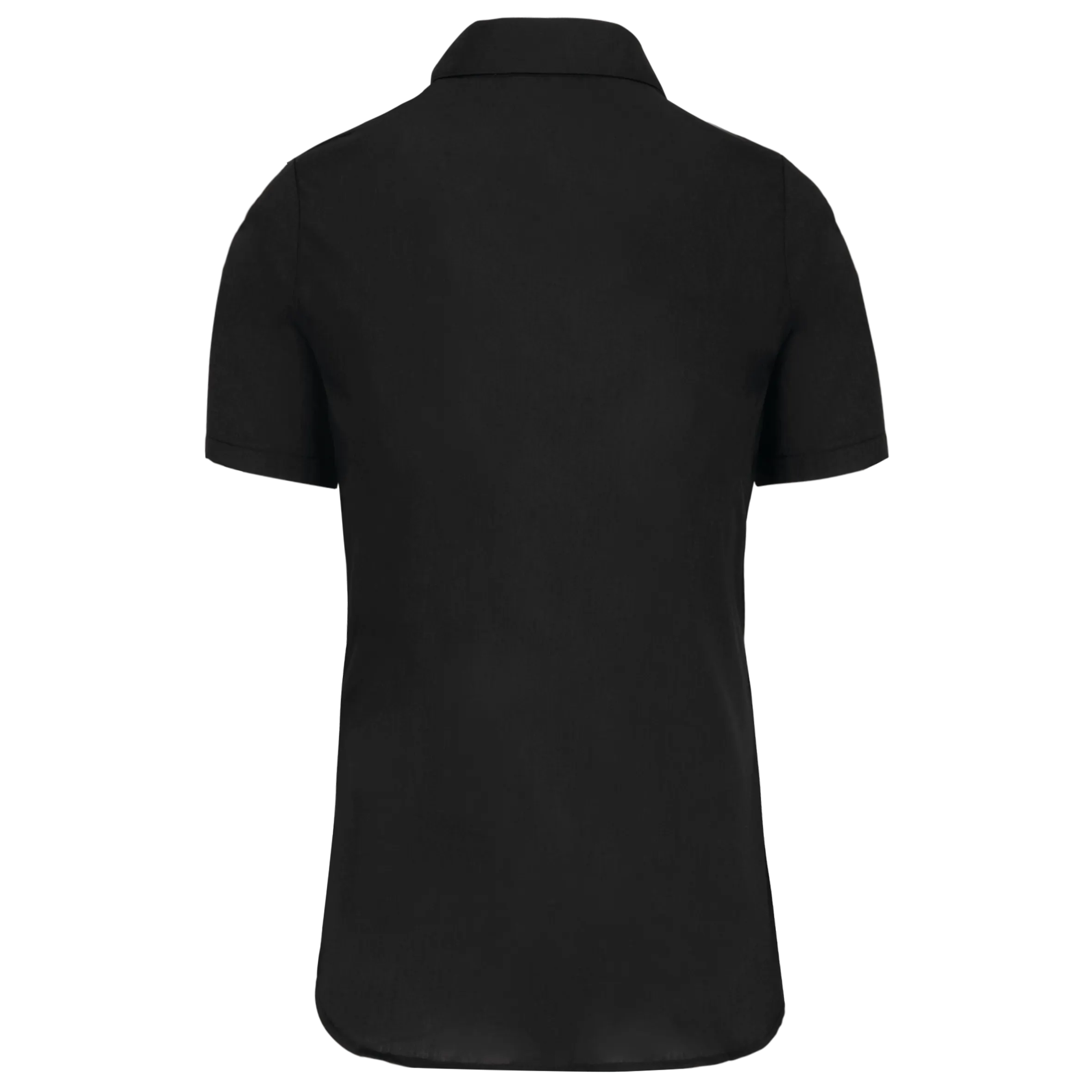 Camisa popelina manga corta mujer