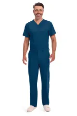 Pantalón con cordón de ajuste y tiro estándar hombre