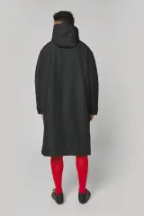 Parka larga con forro de sherpa unisex