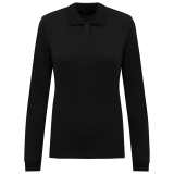 Polo de punto piqué manga larga Bio180 mujer