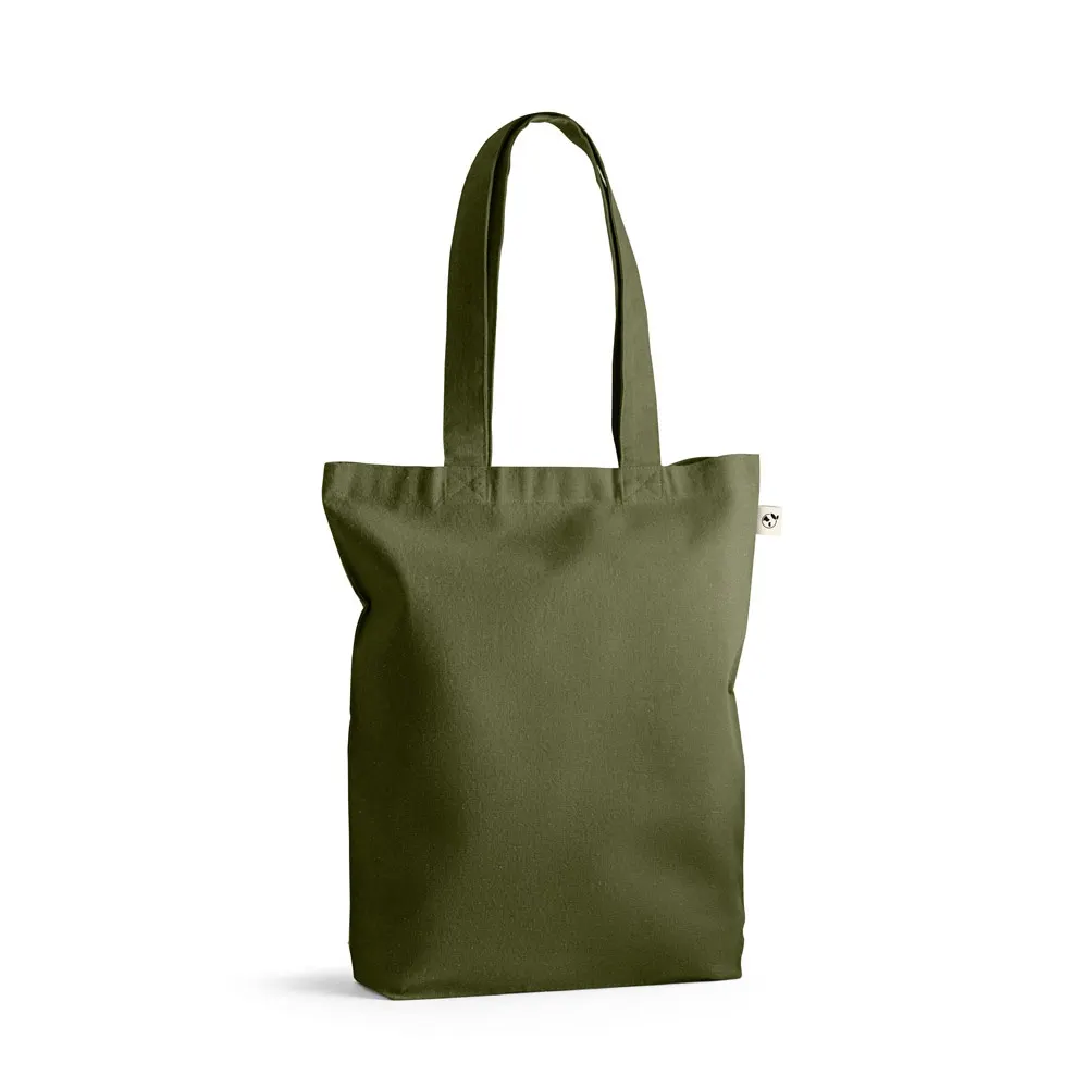 MERIDA. Bolsa de algodón (50%), algodón reciclado (30%) y poliéster (20% rPET) (220 g/m²)