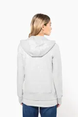 Sudadera con capucha y cremallera de mujer