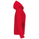 Chaqueta softshell con capucha extraíble mujer