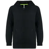 Chaqueta cremallera y capucha infantil