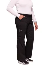 Pantalones tipo cargo de tiro medio mujer