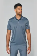 Polo interlock de manga corta hombre