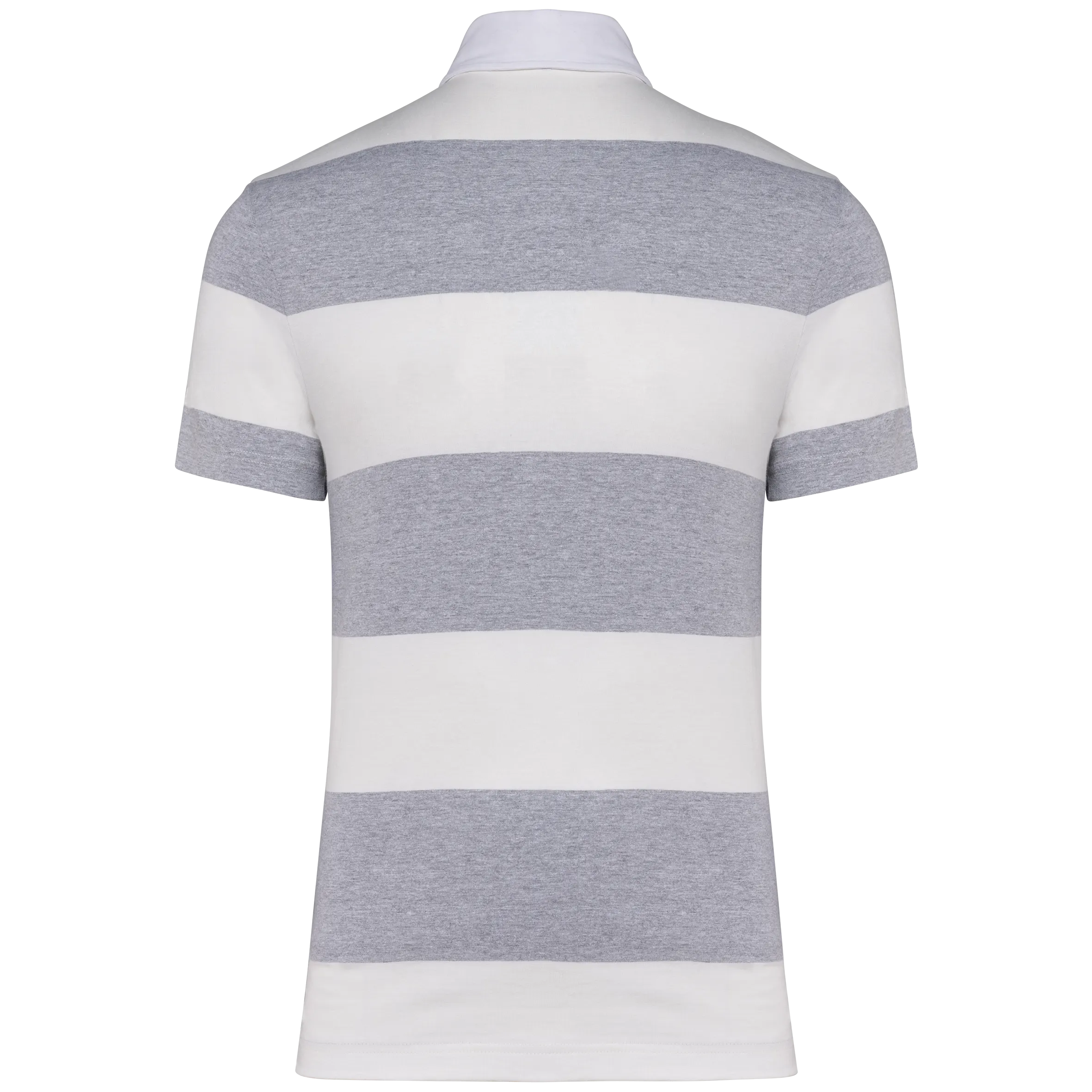 Polo a rayas manga corta unisex
