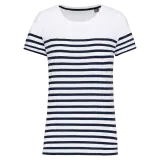Camiseta marinera algodón orgánico mujer