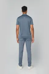 Polo interlock de manga corta hombre