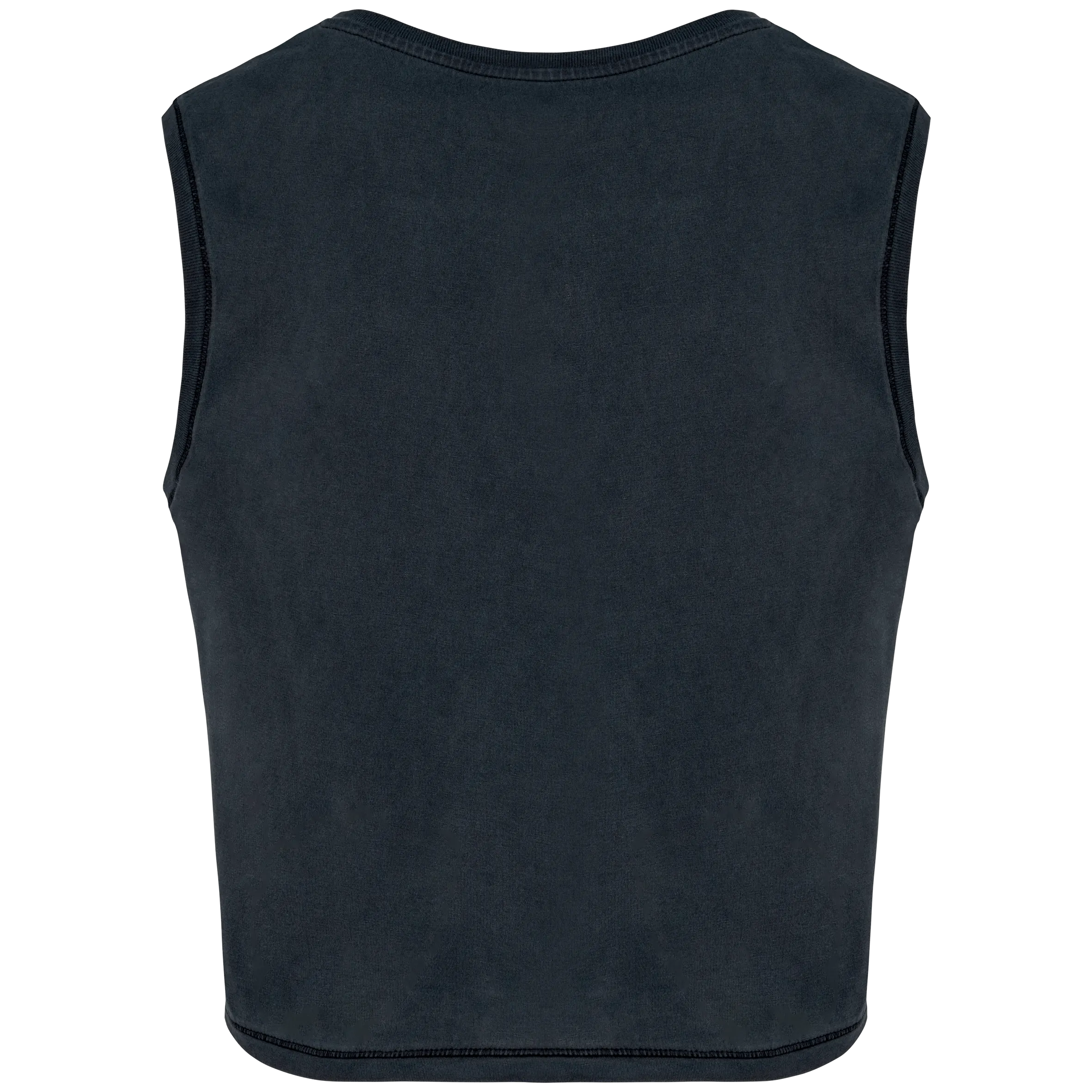 Camiseta crop ecorresponsable sin mangas mujer