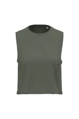 Camiseta corta sin mangas para mujer
