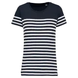 Camiseta marinera algodón orgánico mujer