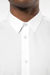 Camisa de popelina de polialgodón de fácil cuidado para hombre