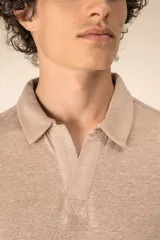 Polo de lino hombre