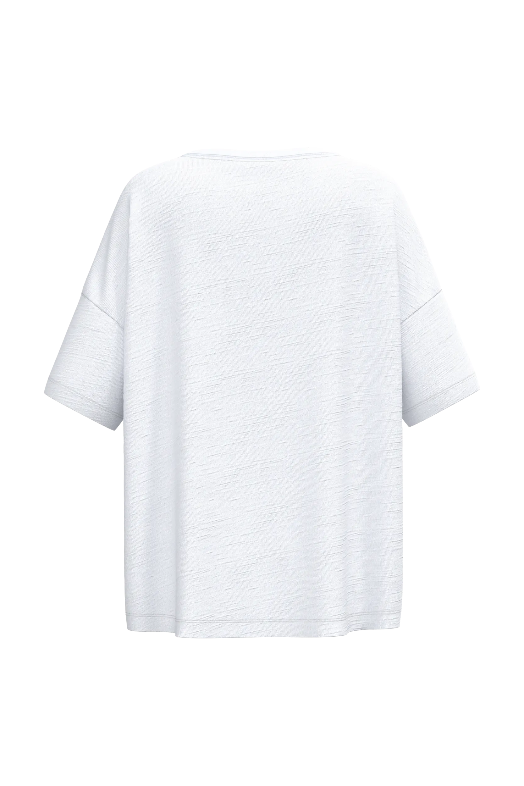 Camiseta ecorresponsable slub oversize mujer