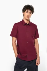 Camisa strech manga corta hombre