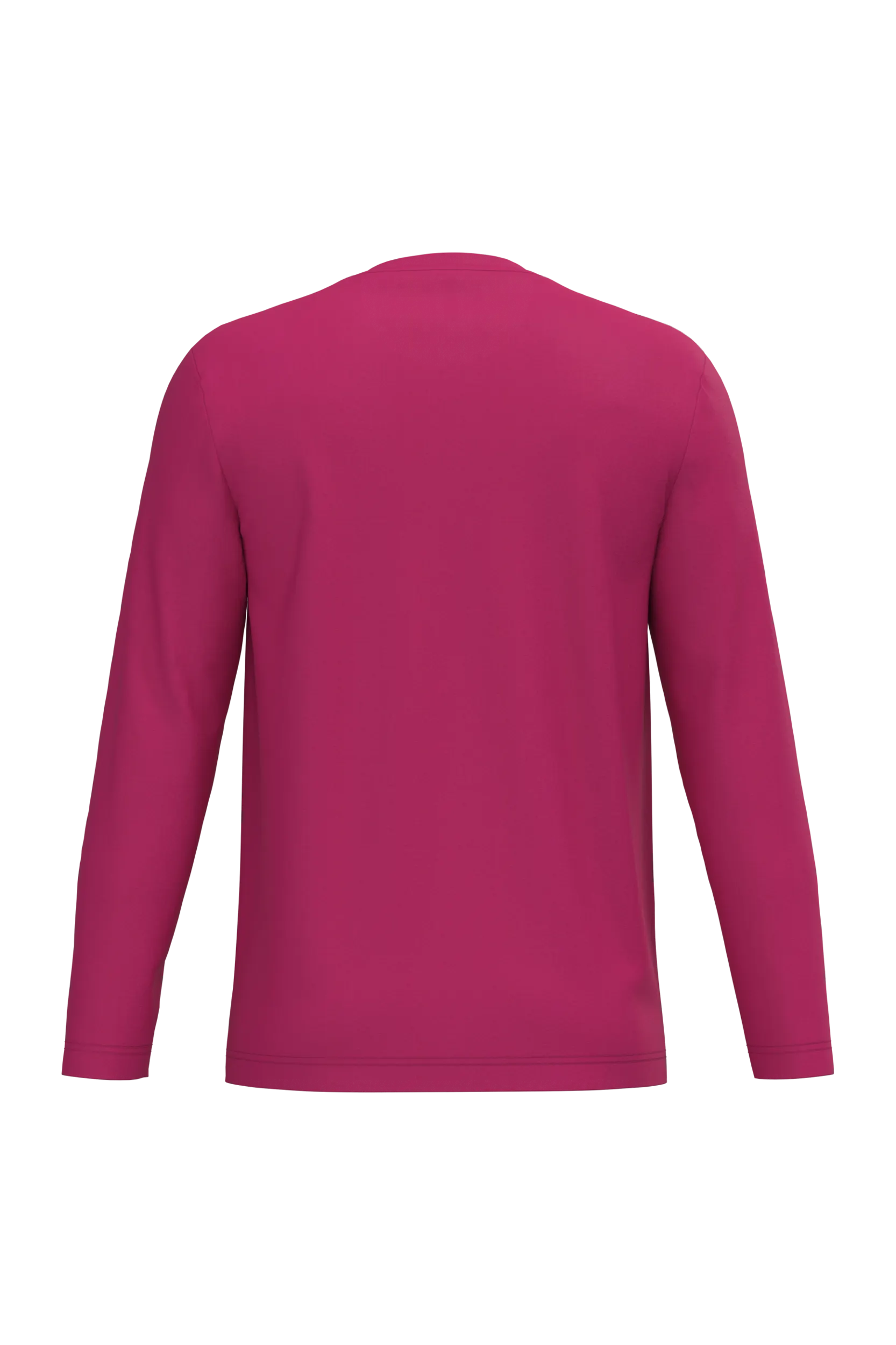Camiseta maga larga y cuello redondo hombre