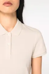 Polo ecorresponsable punto piqué mujer