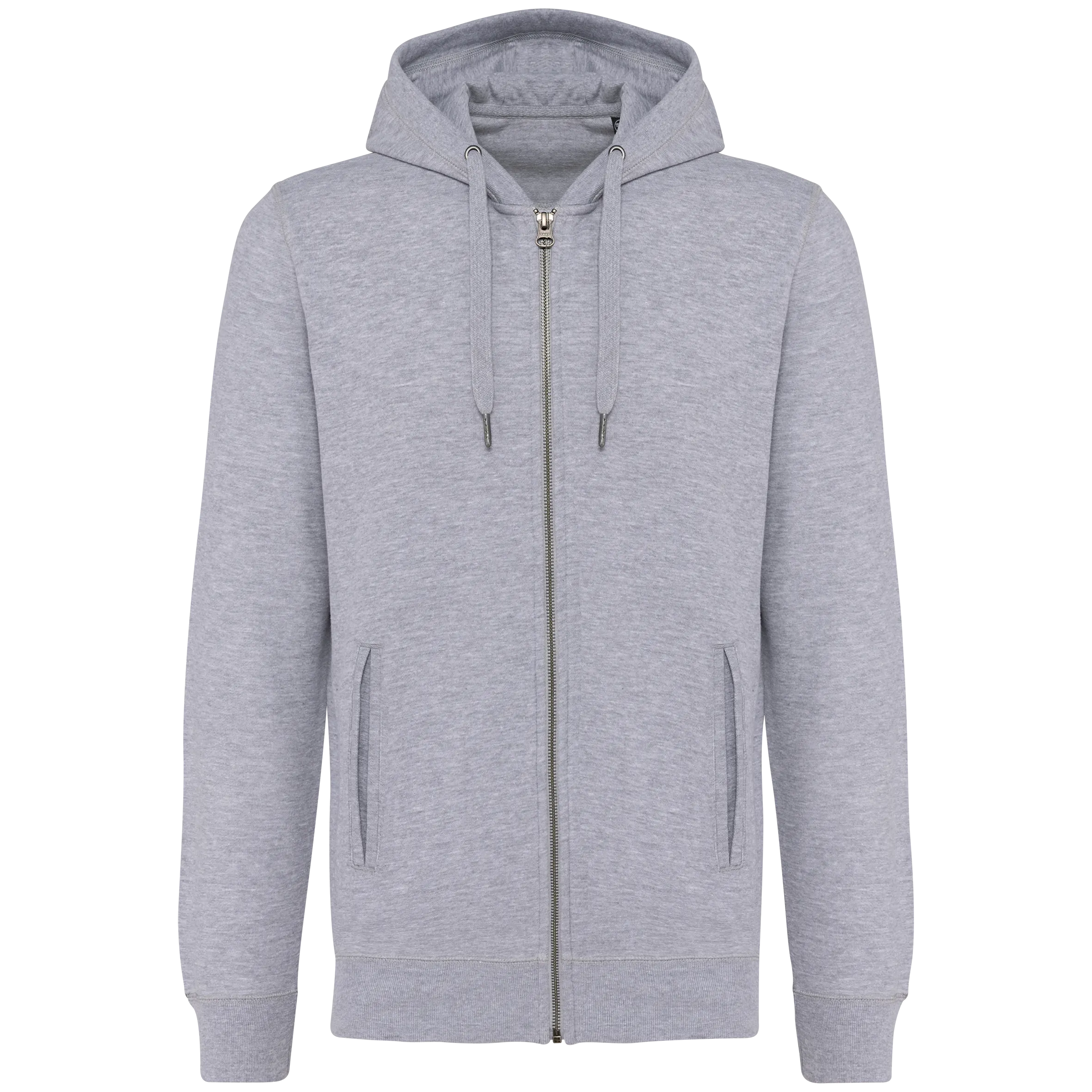 Sudadera ecorresponsable french terry con capucha y cremallera - Unisex