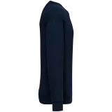 Sudadera ecorresponsable cuello redondo y hombros caídos felpa perchada unisex
