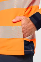 Chaqueta softshell de seguridad reciclada con mangas amovibles unisex